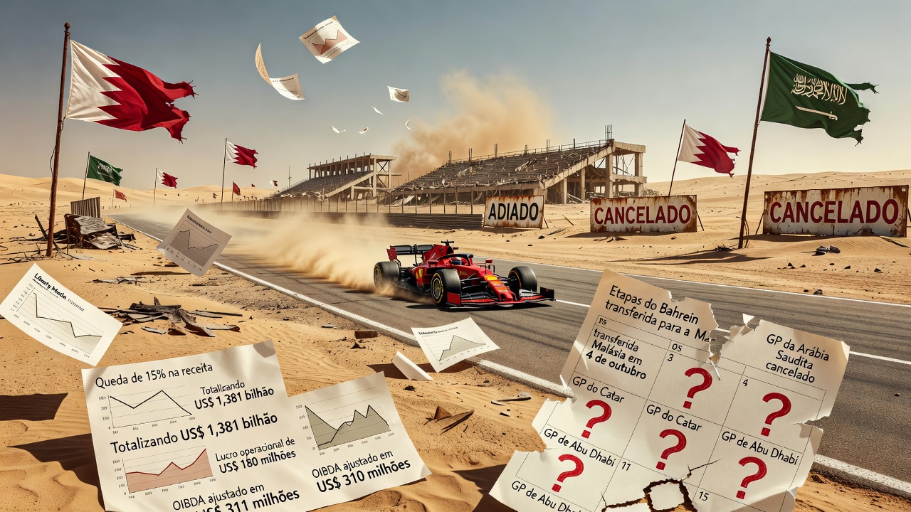 Conflito no Oriente Médio Reduz Receita da F1 no Semestre